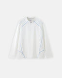 Quick-Dry Quarter Zip Up Long Sleeve Tee | INFLATION Streetwear
