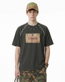 Retro Graphic Printing Raglan Tshirt | Inflation Streetwear