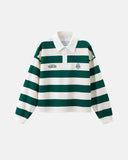 Green Rugby Polo Shirt | Inflation Streetwear