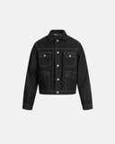 Black Multi Pockets Denim Jacket | Inflation Streetwear