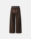 Appliqué Embroidery Washed Baggy Sweatpant | Inflation Streetwear