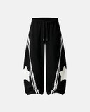 Contrast Patchwork Barrel Sweatpants | Inflation Streetwear