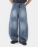 Blue Monkey Wash Baggy Jeans | Inflarion Streetwear