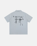 back view oversized streetwear shirt