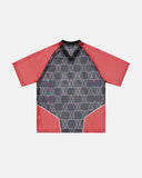 Color-Block Oversized Mesh Jersey | Inflation Streetwear