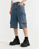 Blue Washed Cago Jorts | Inflation Streetwear