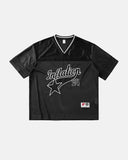 Mesh Patachwork Printing Jersey | Inflation Streetwear