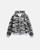 Cropped Camouflage Zip Up Hoodie | Inflation Streetwear