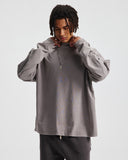 Distressed Aicd Wash Oversized  Long Sleeve Tees | Inflation Streetwear
