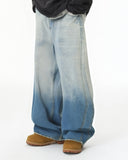 Gradient Color Acid Wash Baggy Jeans | Inflation Streetwear
