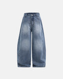 Blue Monkey Wash Baggy Jeans | Inflarion Streetwear