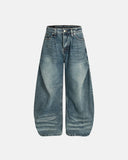 Whisker Acid Washed Barrel Jeans| Inflation Streetwear