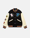 Poker Embroidery Varsity Jacket | Inflation Streetwear