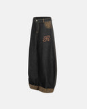 Leopard Pactchwork Embroidery Baggy Jeans | Inflation Streetwear