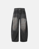 Dirty Washed Baggy Barrel Jeans | Inflation Streetwear