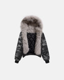Faux Fur Lined Camo Zip-Up Padded Jacket | Inflation Streetwear