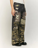 Camo Digital  Printing Baggy Jeans | Inflation Streetwear