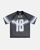 Graphic Mesh Oversized Jersey | Inflation Streetwear