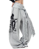 Graphic Printing Baggy Sweatpants | Inflation Streetwear