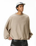 Batwing Sleeve Fleece Crewneck Sweatshirt | Inflation Streetwear