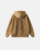 Rivets Dragon Acid Wash Zip Up Hoodies | Inflation Streetwear