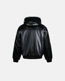 PU Leather Embroidered Faux Fur Jacket | Inflation Streetwear