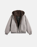 Cleanfit Faux Fur Lined Hooded Padded Jacket | Inflation Streetwear