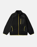 Wavy Fleece Zip-Up Jacket | INFLATION Streetwear