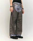 Colorblock Digital Printing Cotton Jeans | Inflation Streetwear