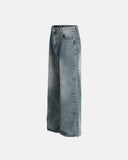 Rhinestone Straight Leg Denim Jeans | Inflation Streetwear