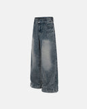 Retro Washed Wide Leg Baggy Jeans | Inflation Streetwear