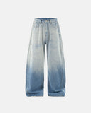 Gradient Color Acid Wash Baggy Jeans | Inflation Streetwear
