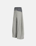 Checkered Patchwork Barrel Sweatpant | Inflation Streetwear