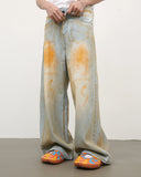 Acid Washed Dirty Baggy Jeans | Inflation Streetwear