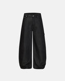 Cross Rhinestone Embroidered Baggy Jeans | Inflation Streetwear