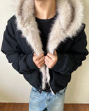 Faux Fur Lined Bomber Jacket | Inflation Streetwear