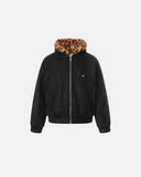 Faux Fur Leopard Sueded Hooded Jacket | INFLATION Streetwear