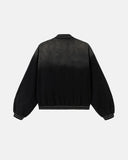 Monkey Washed Embroidery Varsity Jacket | Inflation Streetwear