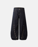 INFLATION Raw Scimitar Baggy Jeans
