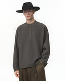 Old Money Style Henley Long Sleeve Tees | Inflation Streetwear