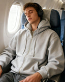 2-in-1 Travel Hoodie with Inflatable Neck Pillow | Inflation Streetwear