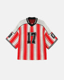 Vintage V-Neck Striped Knit Jersey | Inflation Streetwear