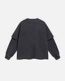 Graphic Distressed Acid Wash Layered Tshirts  | Inflation Streetwear