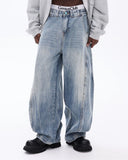 Clean Fit Acid Wash Baggy Jeans | Inflation Streetwear