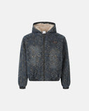 Faux Fur Washed Leopard Padded Coat | Inflation Streetwear