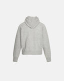 Grey Zip Up Knitwear Hooded Sweaters | Inflation Streetwear