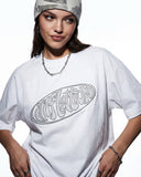 Hollow Embroidered Graphic T-Shirt | Inflation Streetwear