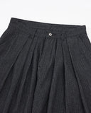 Vintage Pinstripe Pleated Barrel Jeans | Inflation Streetwear