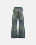 Acid Wash Beaded Studded Flared Baggy Jeans | Inflation Streetwear