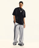 Washed Ribbon Wide Leg Sweatpants | Inflation Streetwear